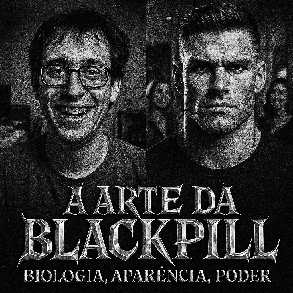 A Arte da Blackpill:
☑ Determinismo biológico.
☑ Hipergamia e padrões de seleção em relacionamentos.
☑ Hierarquias sociais e dinâmicas de poder.
☑ Impacto da aparência física no sucesso pessoal.
☑ Como realmente mudar a sua aparência física.